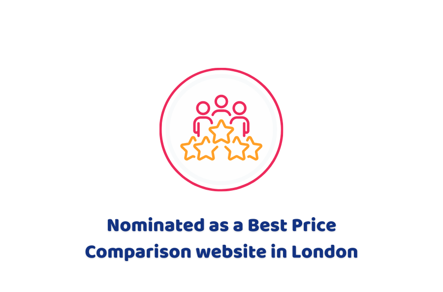 Nominated as a Best Price Comparison website in London