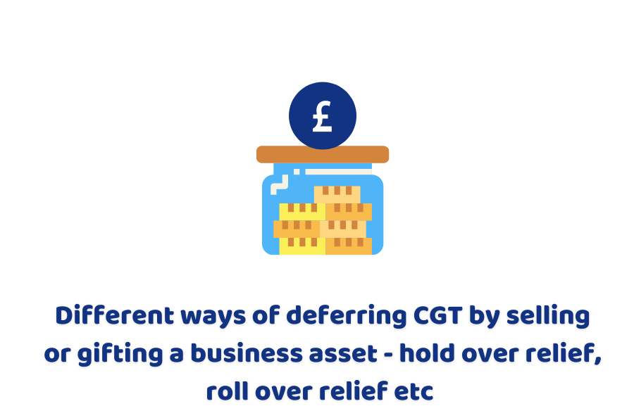 ways of deferring CGT
