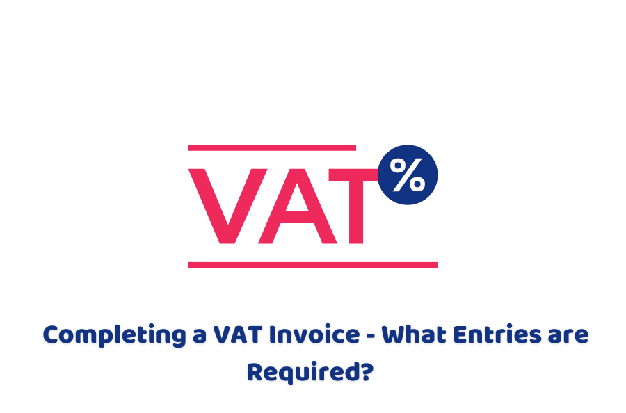 Completing a VAT invoice