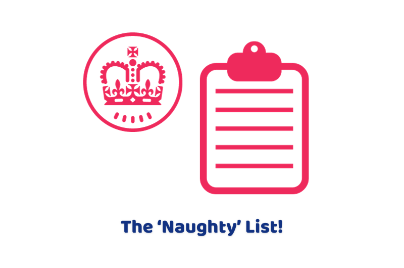 The ‘Naughty’ List!