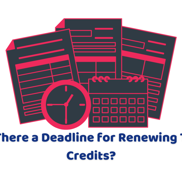 deadline for renewing tax credits