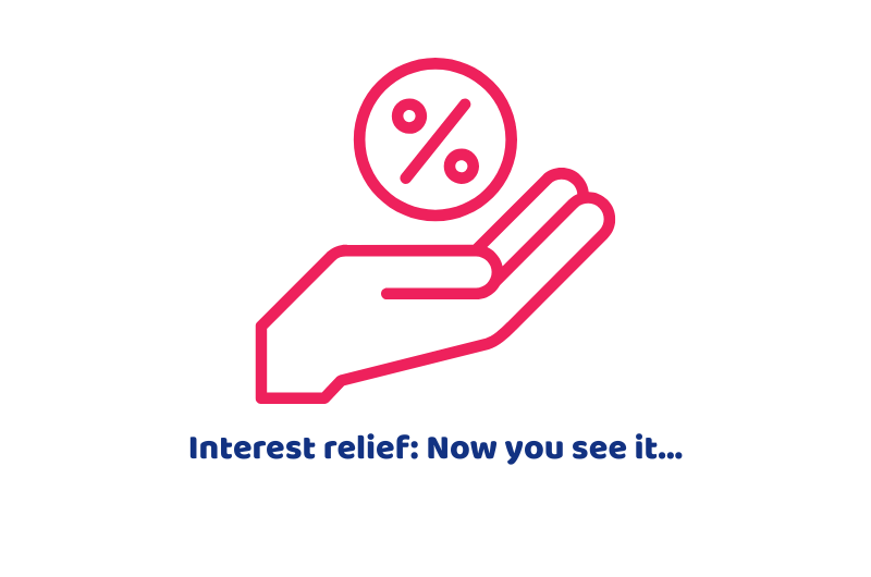 Interest relief: Now you see it...